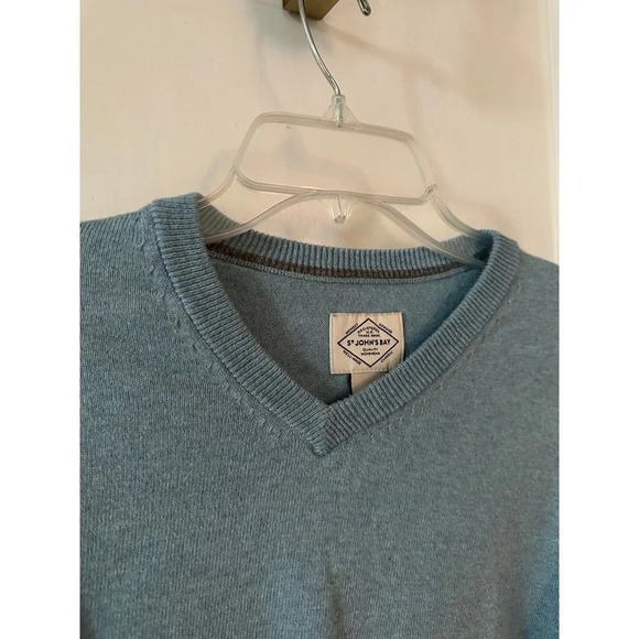 St. John’s Bay Men’s size Small Blue Sweater - Picture 3 of 7